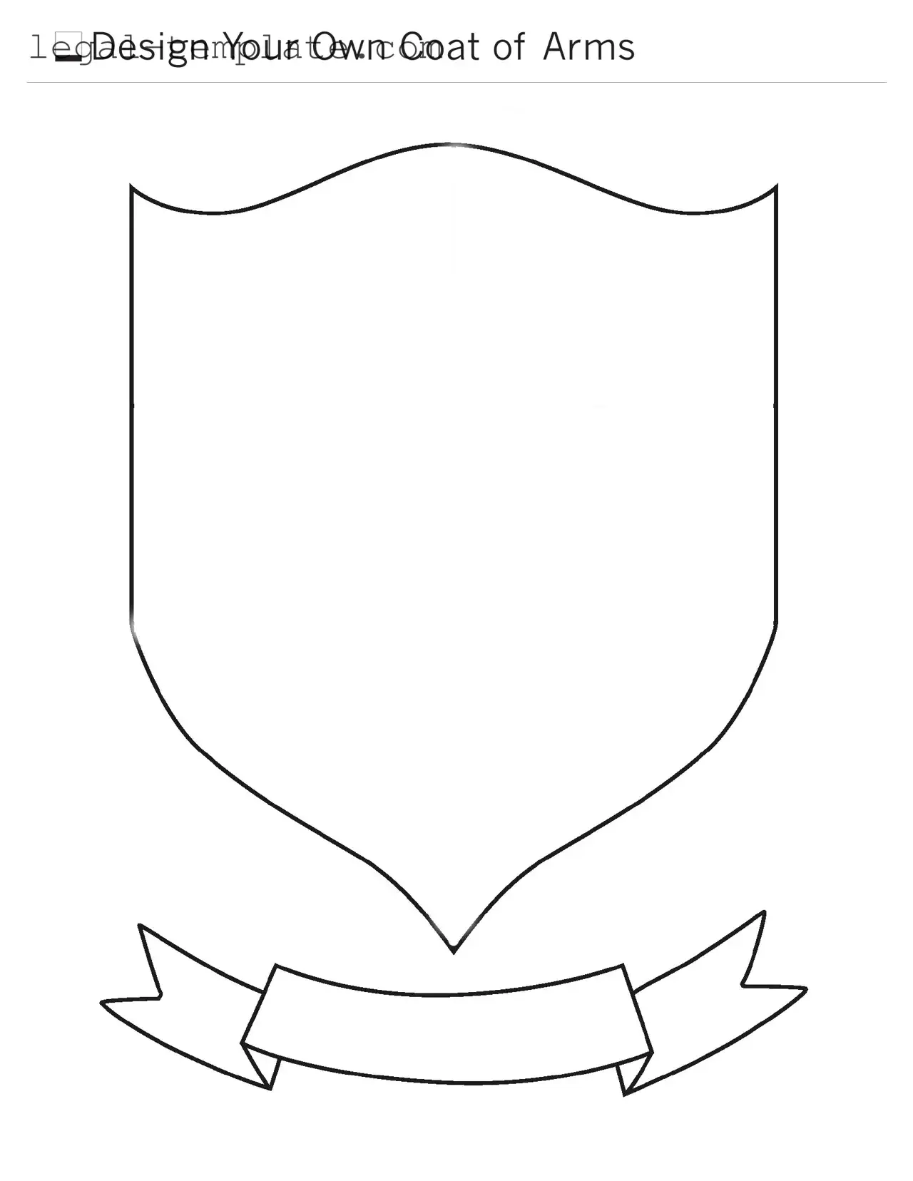 Free Coat Of Arms Template in PDF