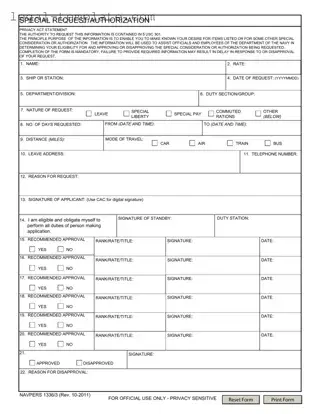 Free Navpers 1336 3 Template in PDF
