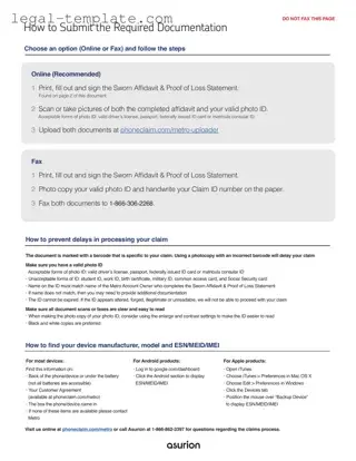 Free Asurion F-017-08 MEN Template in PDF