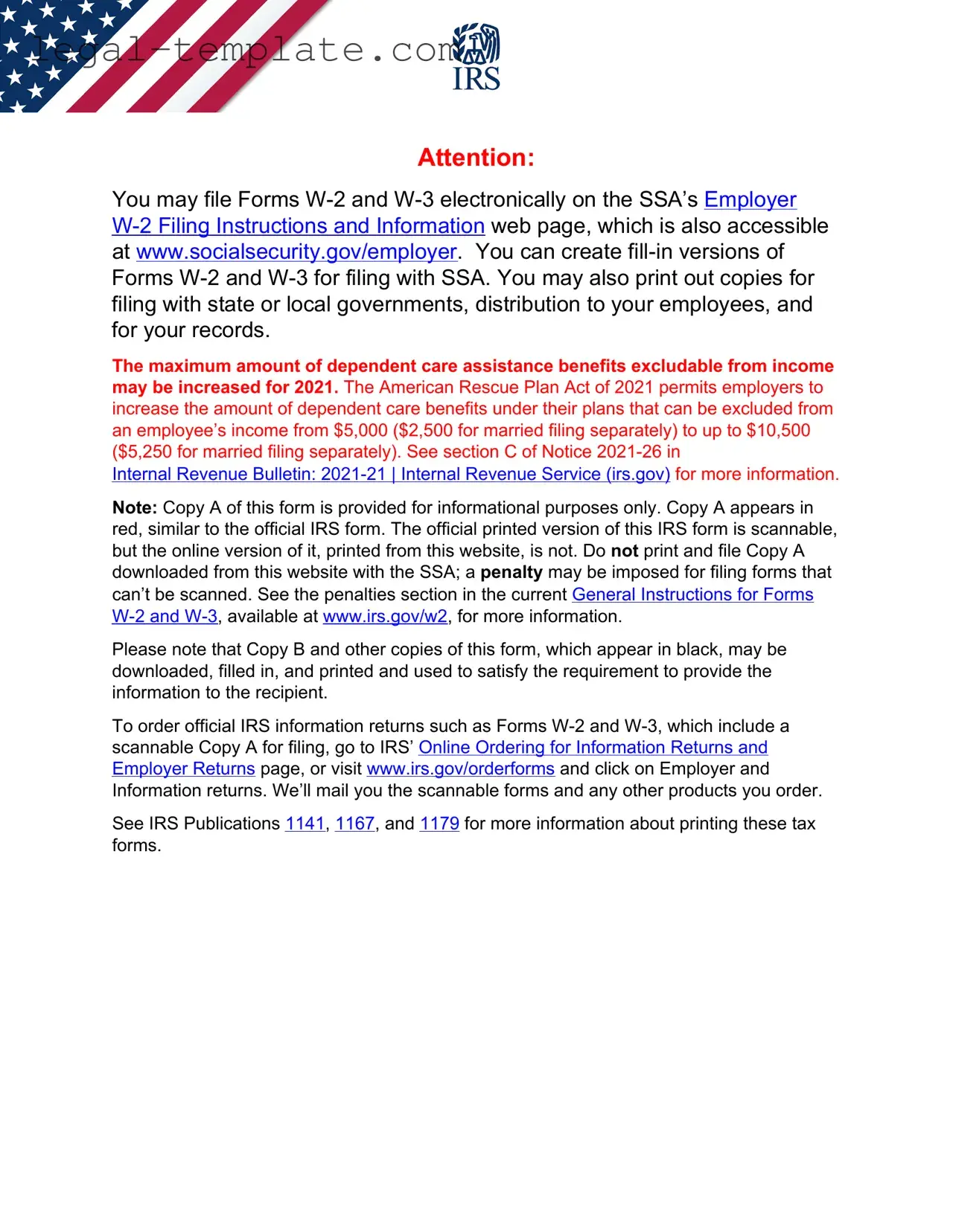 Free IRS W-2 Template in PDF